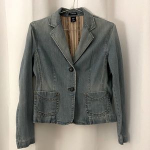 Vintage denim lined blazer Gap 6
